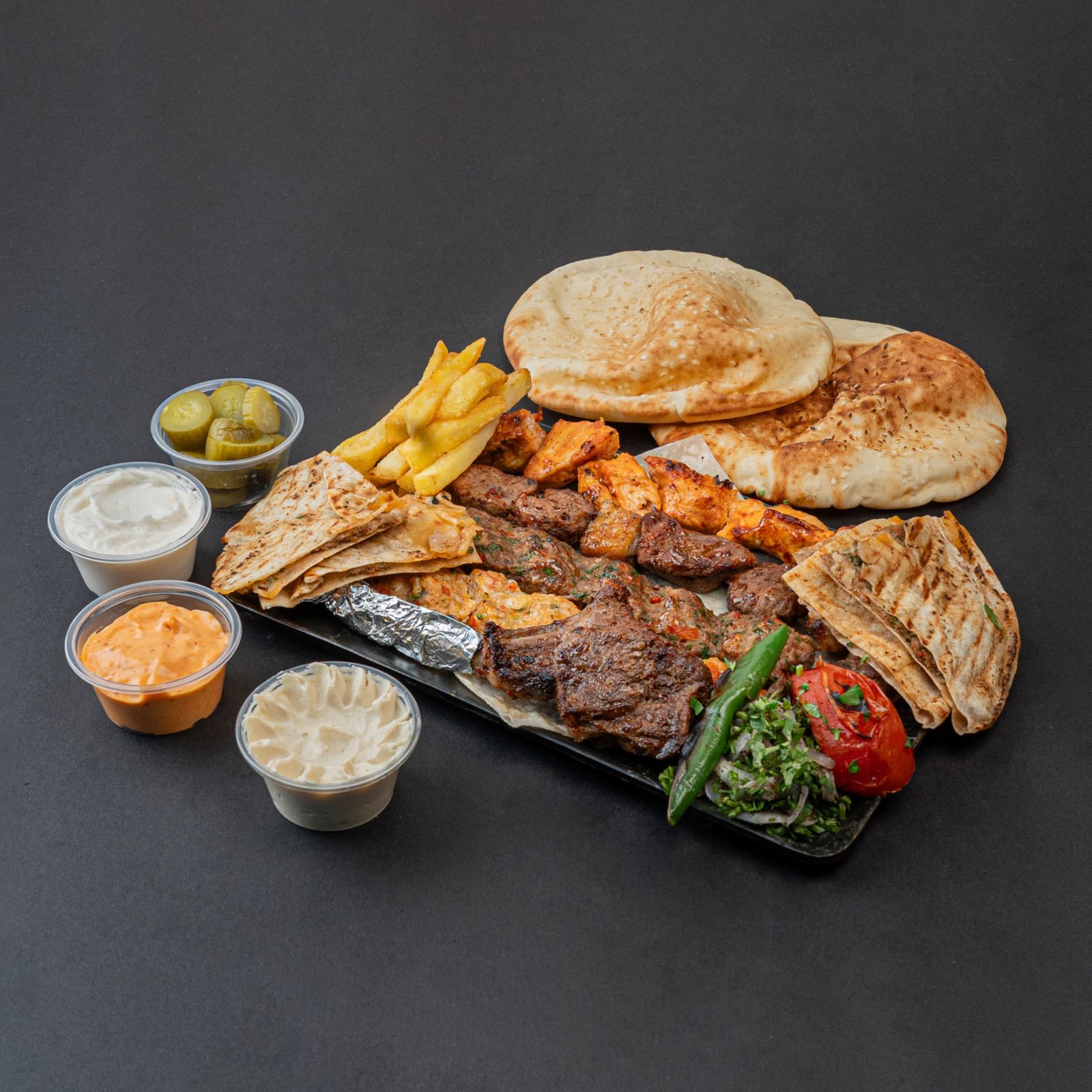 Family mixed grills platter